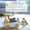 Tender Leaf Toys - Drewniany statek do ciągnięcia ze zwierzątkami