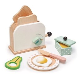 Tender Leaf Toys - Drewniany toster z zestawem śniadaniowym Mini chef