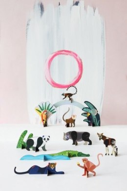 Studio ROOF - Figurki 3D Dzikie zwierzęta dżungli