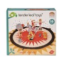 Tender Leaf Toys - Mata z drewnianymi zabawkami Akrobaci