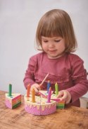 Tender Leaf Toys - Drewniany tort urodzinowy Rainbow