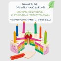 Tender Leaf Toys - Drewniany tort urodzinowy Rainbow
