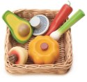 Tender Leaf Toys - Wiklinowy koszyk z warzywami