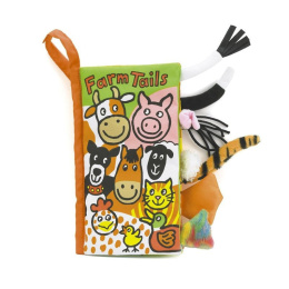 Jellycat - Książeczka sensoryczna dla dzieci „Farm Tails"