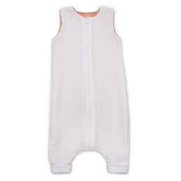 Muumee - Dwustronny śpiworek muślinowy-piżamka z nogawkami z bawełny organicznej TOG 1.0 Sun