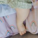 Muumee - Poszewki na pościel niemowlęcą z bawełny organicznej Rainbow