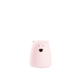 Rabbit&Friends - Lampka silikonowa Mały miś Pink