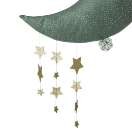 Picca LouLou - Dekoracja ścienna 45 cm Stars Sparkle moon Grey