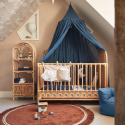Jollein - Baldachim nad łóżeczko niemowlęce 245 cm Vintage Jeans blue
