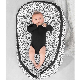Jollein - Gniazdko niemowlęce Leopard Black-White