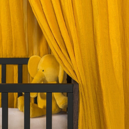 Jollein - Moskitiera woalowa nad łóżeczko niemowlęce 155 cm Vintage Mustard