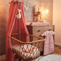 Jollein - Moskitiera woalowa nad łóżeczko niemowlęce 155 cm Vintage Rosewood