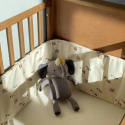 Nuuroo - Ochraniacz do łóżeczka z bawełny organicznej 360 x 30 cm Circus Creme