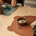 Nuuroo - Silikonowa podkładka na stół dla dzieci Teddy Caramel café
