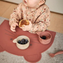 Nuuroo - Silikonowa podkładka na stół dla dzieci Mouse Mahogany