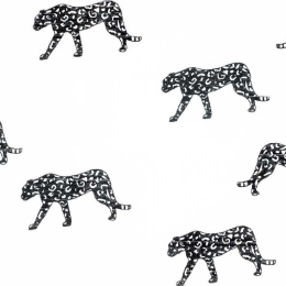 Jollein - Pieluszka niemowlęca 4 szt. Hydrophilic 70 x 70 cm Leopard Black-White