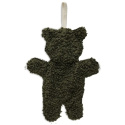 Jollein - Przytulanka DouDou z zawieszką na smoczek Teddy bear Leaf green