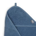 Jollein - Ręcznik kąpielowy z kapturem 75 x 75 cm Frotte Jeans blue