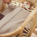 Jollein - Śpiworek niemowlęcy całoroczny 2-warstwowy 110 cm Spickle Nougat