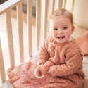 Jollein - Śpiworek niemowlęcy całoroczny z odpinanymi rękawami 110 cm Meadow Rosewood