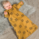 Jollein - Śpiworek niemowlęcy całoroczny z odpinanymi rękawami 110 cm Tiger Mustard
