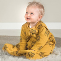 Jollein - Śpiworek niemowlęcy całoroczny z odpinanymi rękawami 110 cm Tiger Mustard