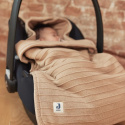 Jollein - Śpiworek oddychający do wózka i fotelika Pure knit Biscuit