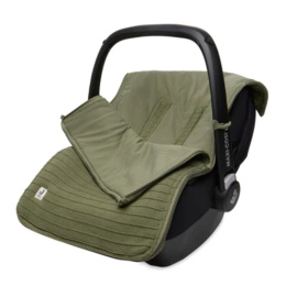 Jollein - Śpiworek oddychający do wózka i fotelika Pure knit Leaf green