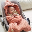 Jollein - Śpiworek oddychający do wózka i fotelika Spring knit Rosewood