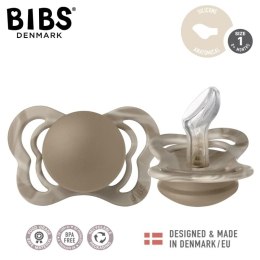 BIBS - Smoczek anatomiczny S (0-6 m) Couture Tie dye Dark oak-Sand