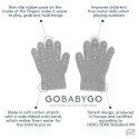 GoBabyGo - Rękawiczki antypoślizgowe ułatwiające chwytanie 3-4 lata Grey melange