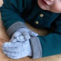 GoBabyGo - Rękawiczki antypoślizgowe ułatwiające chwytanie 3-4 lata Grey melange