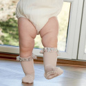 GoBabyGo - Skarpetki antypoślizgowe do nauki chodzenia 1-2 lata Bamboo Michelle Pink-Soft pink