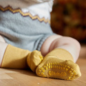 GoBabyGo - Skarpetki antypoślizgowe do nauki chodzenia 1-2 lata Bamboo Mustard
