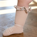 GoBabyGo - Skarpetki antypoślizgowe do nauki chodzenia 2-3 lata Bamboo Michelle Pink-Soft pink