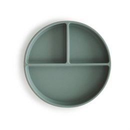 Mushie - Silikonowy talerzyk z przyssawką Cambridge blue