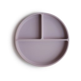 Mushie - Silikonowy talerzyk z przyssawką Soft lilac
