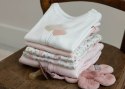Little Dutch - T-shirt z długim rękawem 68 cm Ballons Little pink flowers Natural