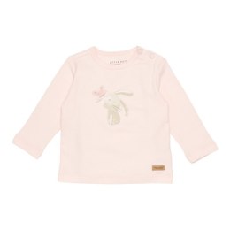Little Dutch - T-shirt z długim rękawem 74 cm Bunny Flowers & butterflies Pink