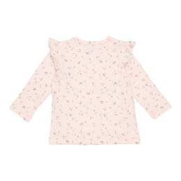 Little Dutch - T-shirt z długim rękawem i falbanką 68 cm Little pink flowers