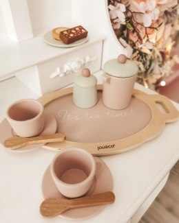 Jouéco - Drewniany zestaw do herbaty Tea set Pink