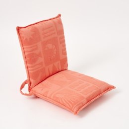 Sunnylife - Bawełniany leżak plażowy z tkaniny frotte De playa Coral