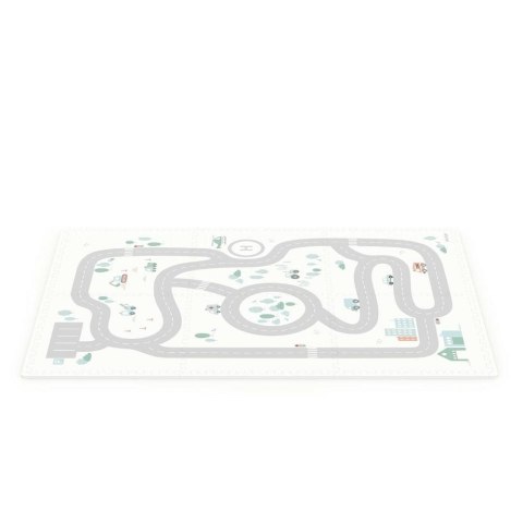 Play & Go - Dwustronna mata piankowa i pudełko na zabawki 2w1 EEVAA Mapa drogowa