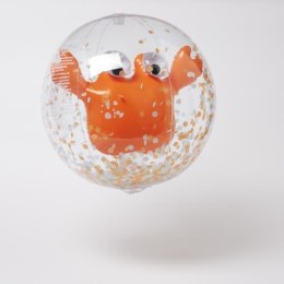 Sunnylife - Dmuchana piłka plażowa 3D Sonny the sea creature Neon orange