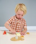 Tender Leaf Toys - Drewniana deska do krojenia z serami Mini chef
