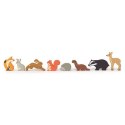 Tender Leaf Toys - Drewniane figurki do zabawy Leśne zwierzęta