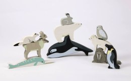 Tender Leaf Toys - Drewniane figurki do zabawy Zwierzęta polarne