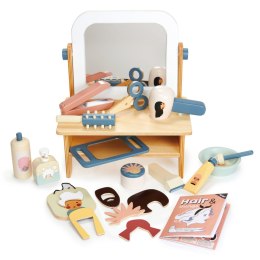Tender Leaf Toys - Drewniana toaletka z akcesoriami Salon fryzjerski