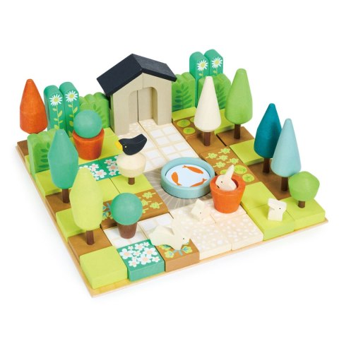 Tender Leaf Toys - Kreatywny zestaw z drewnianymi elementami Ogród