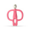 Matchstick Monkey - Gryzak masujący ze szczoteczką BioCote® Candy pink